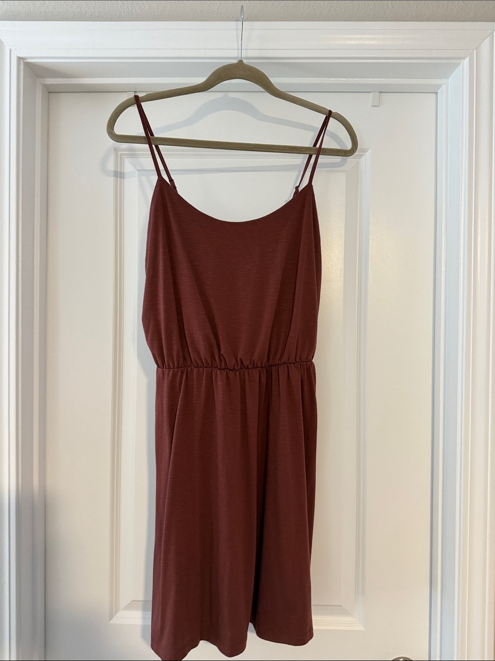 Old Navy Rust-Red Spaghetti Strap Mini Dress
